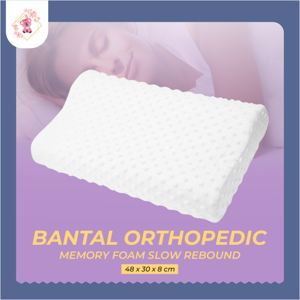 Bantal Orthopedic Memory Foam Slow Rebound