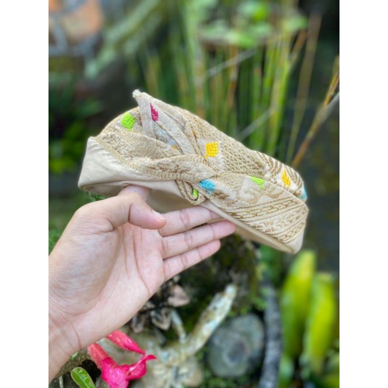 UDENG SEMI SONGKET TABUR WARNA JADI / SETENGAH JADI / LEMBARAN