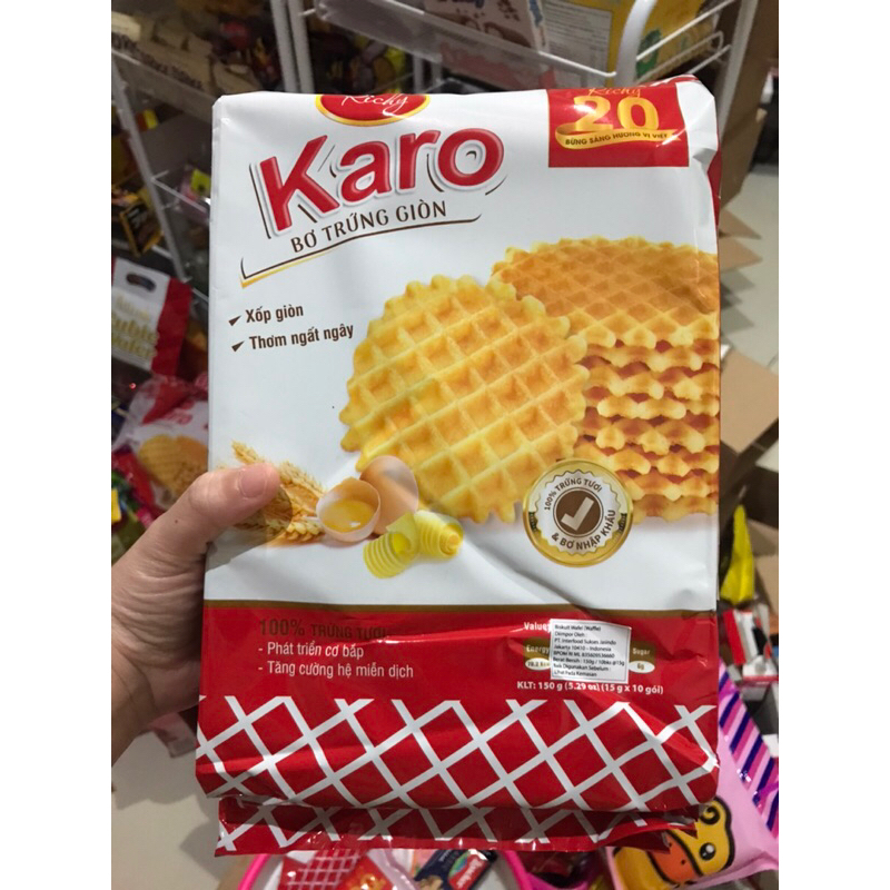 

Richy Karo Crispy Butter Waffle Biskuit Wafel Renyah Biskuit Waffle Karo Waffle Import Biskuit Impor