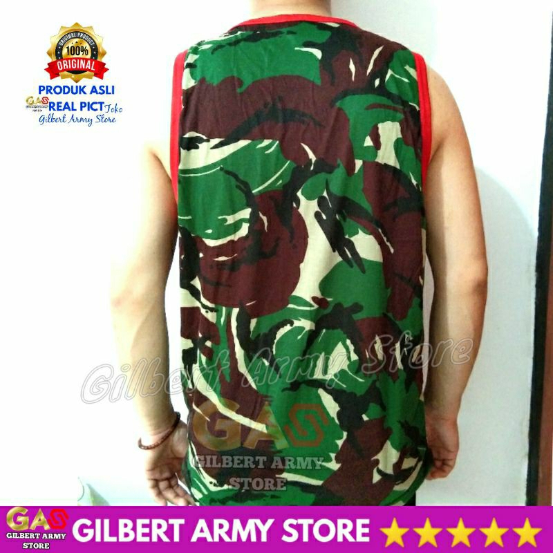 Singlet Loreng Pria Low Cut Malvinas TNI AD Gambar  GILBERT ARMY STORE Sniper Indonesia