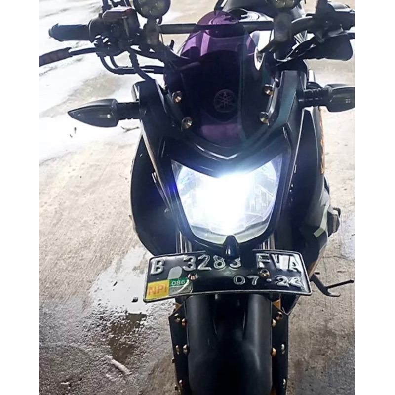 LED Utama Motor Mobil H4 Laser D2 Putih AC DC Yamaha Vixion Ninja R15 Pulsar Mxking Klx Scoopy Crf dll