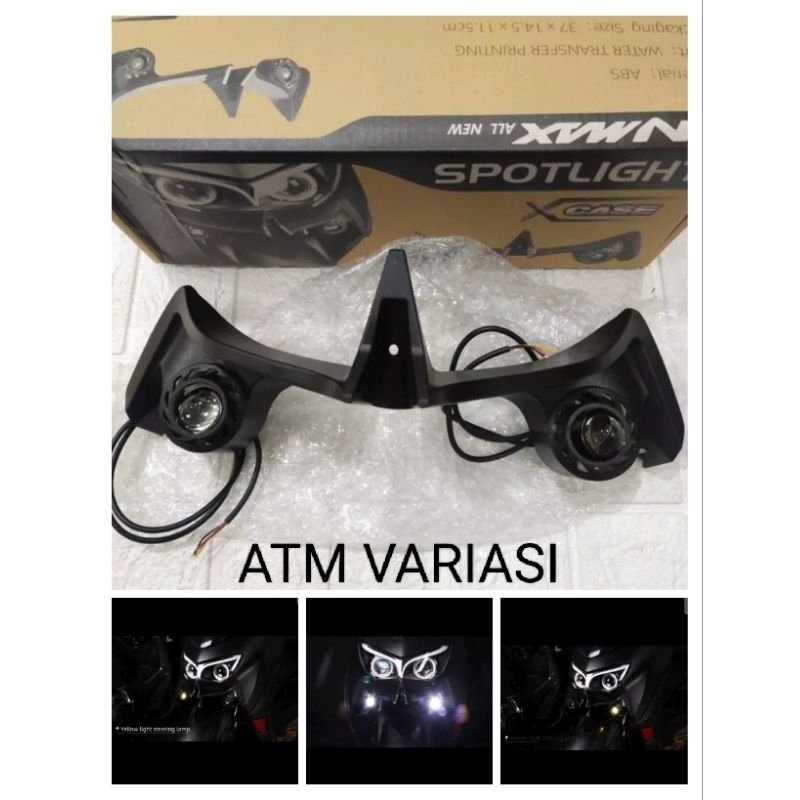WINGLET LAMPU DEPAN NMAX NEW 2020&2022 PLUS LAMPU TEMBAK SOROT WINGLET LAMPU