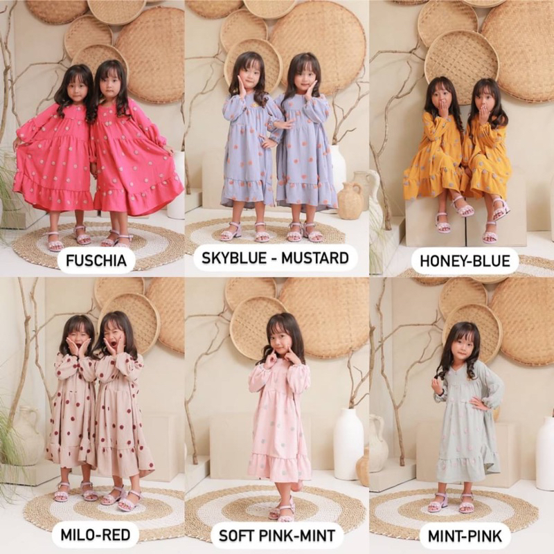 DYN Basic Hana Dress Kids - Gamis Anak - Busana Muslim