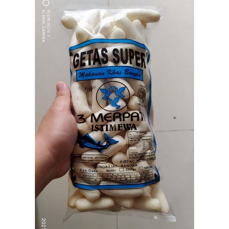 

Getas 3 merpati 250gram asli bangka bangka juara snack kerupuk bangka