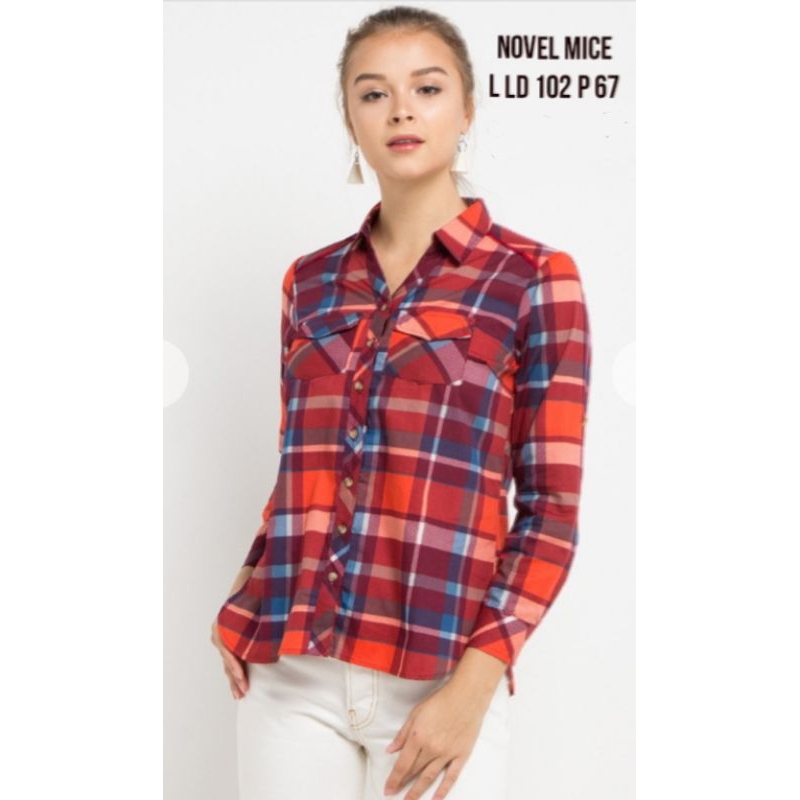 Sale Kemeja Wanita Remaja Dewasa Novel Mice