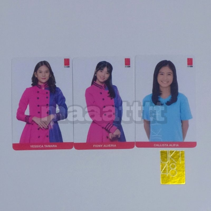 PHOTOCARD FIONY CHIKA CALLIE JKT48 MNG [OFC]