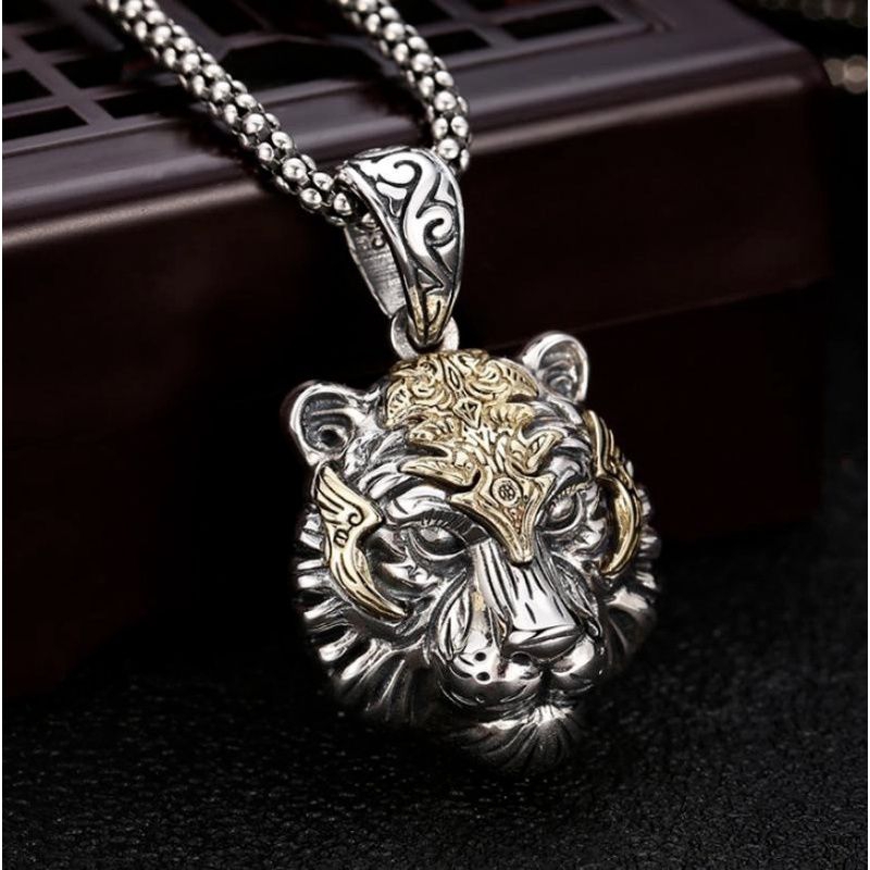 kalung luontin harimau dan cincin liontin harimau