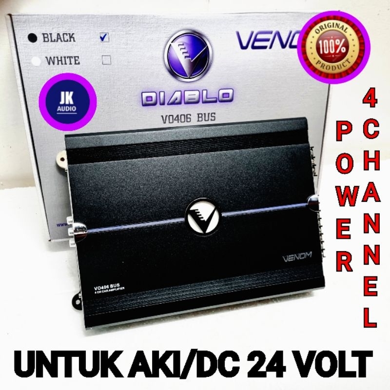 Power 4 Channel Venom Diablo VD 406 BUS 24 Volt
