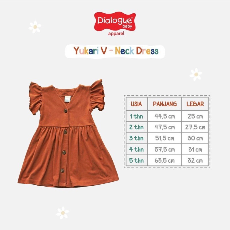 Dialogue Baby Yukari V-neck Dress DFB0091 DFB0092 DFB0093 DFB0094 DFB0095