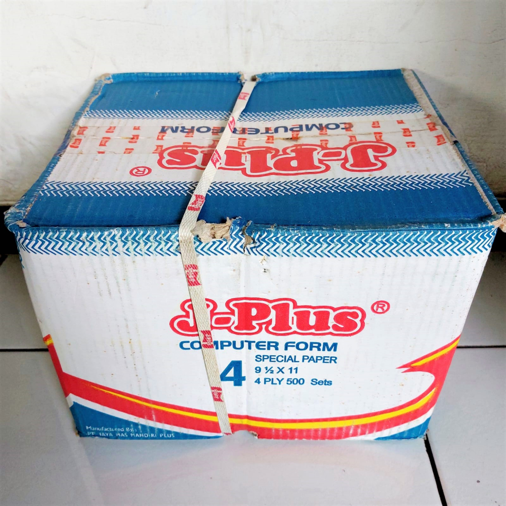 

Continuous form NCR J Plus 4 ply 9,5x11 HVS pakai KARBON Putih semua