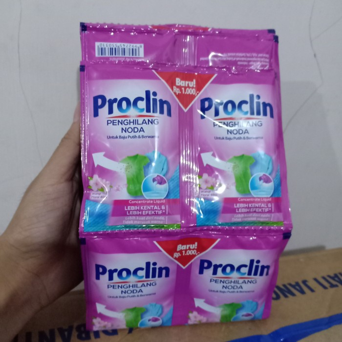 PROCLIN SACHET 35 ML // PROCLIN PENGHILANG NODA SASET PINK 30 ML
