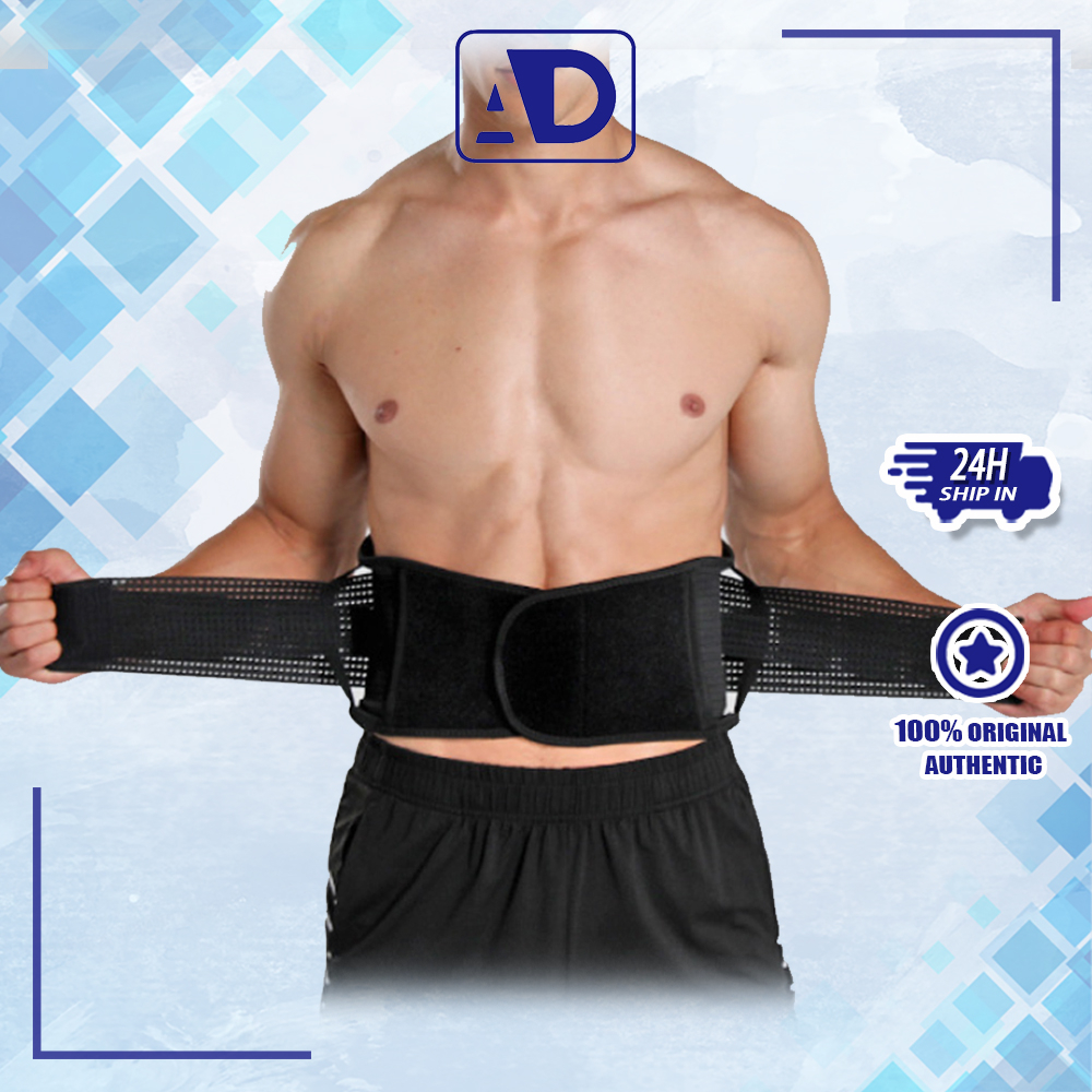 Sabuk Gym / Weight Lifting Belt / Velcro Belt Sabuk / Premium Waist Support Belt / Belt Fitness - Or