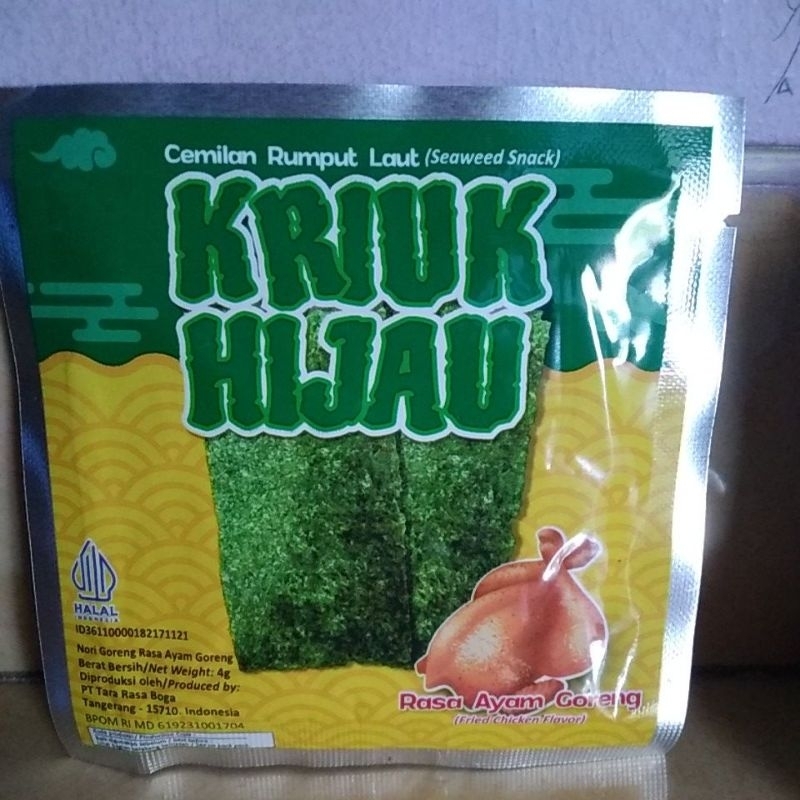 

KRIUK HIJAU RASA AYAM GORENG-12PCS