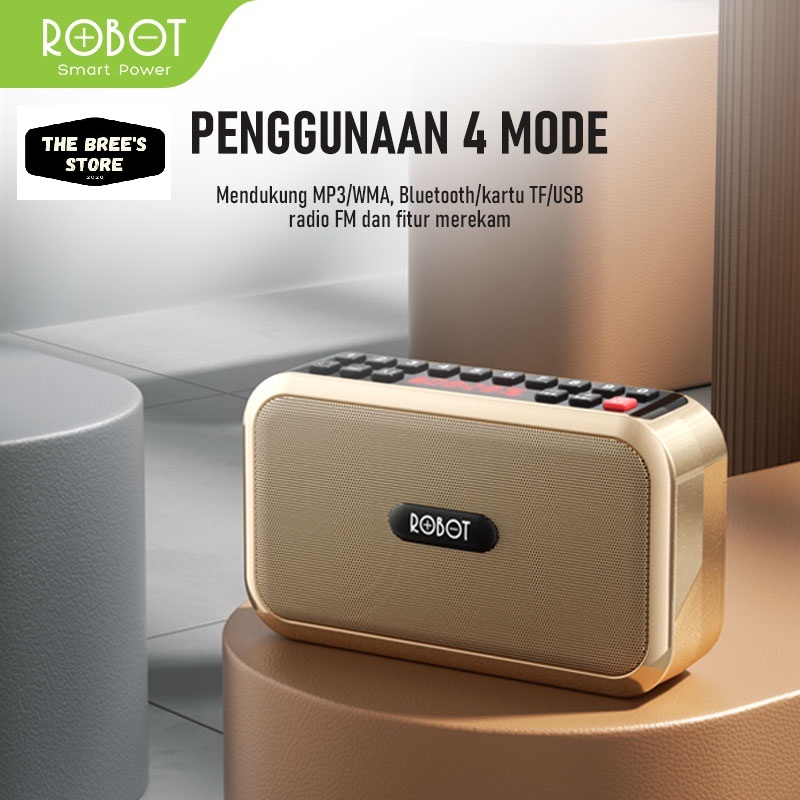 Speaker Bluetooth Alquran Robot RB200 Bluetooth Speaker dengan tombol kontrol numerik dan layar LED original - Garansi1 Tahun