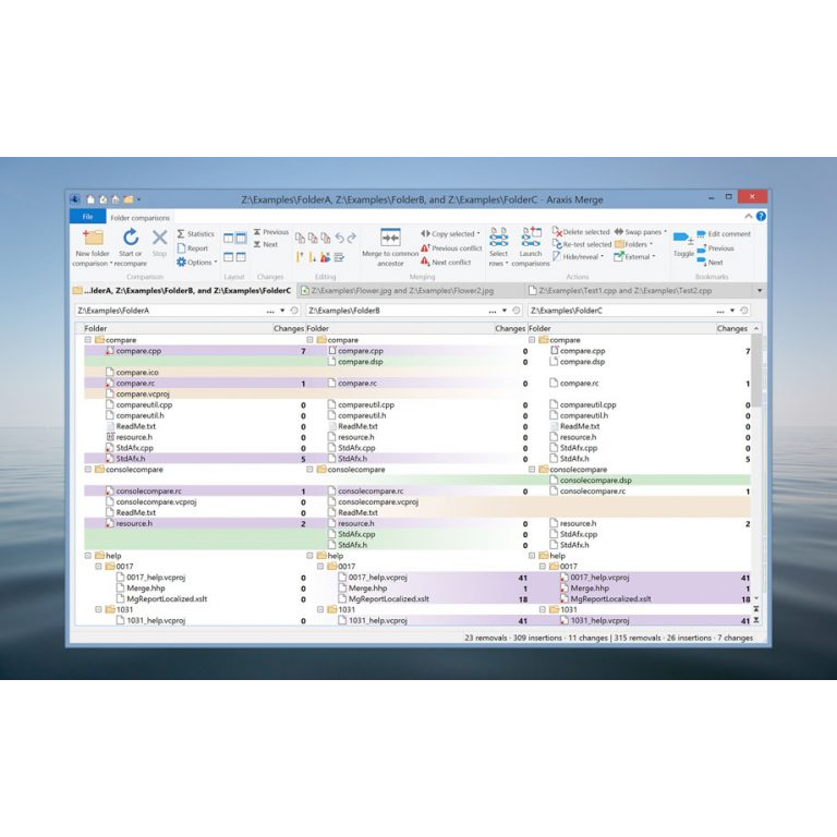 Araxis Merge Professional 2023 Full Version Software kode pemrograman Three-Way File Comparison and Merging