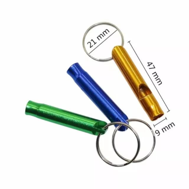 Peluit aluminium dhaulagiri Pluit Outdoor Survival Whistle Emergency - gantungan kunci - pluit camping outdoor