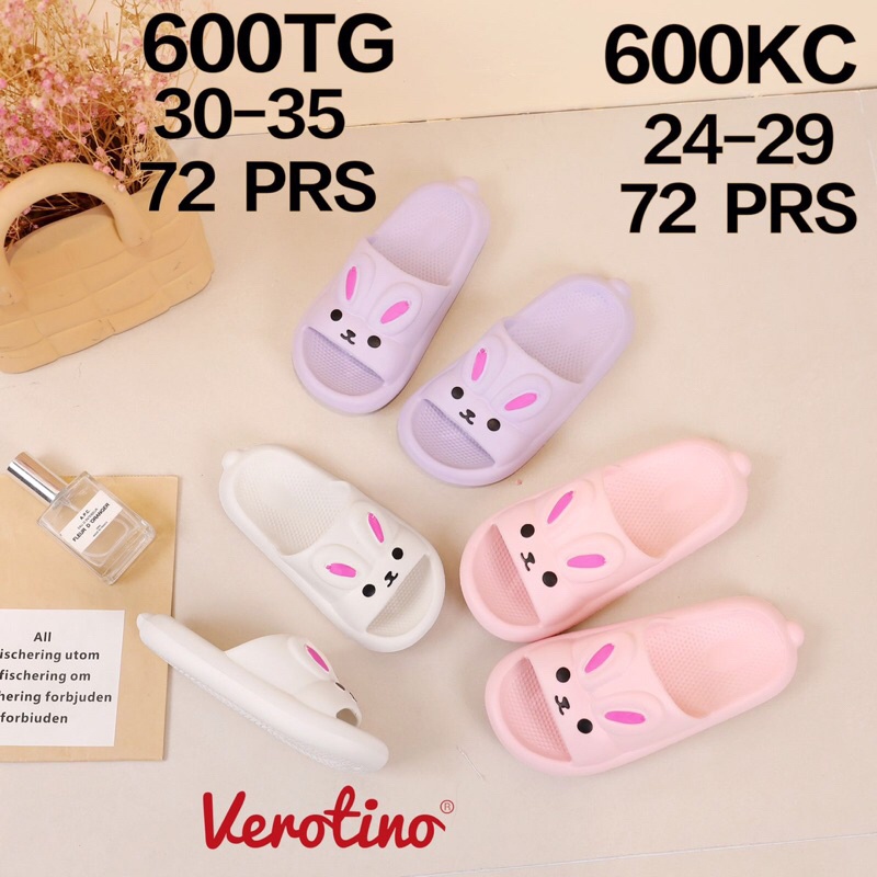 Sandal Selop Anak Motif Kelinci Verotino 600TG