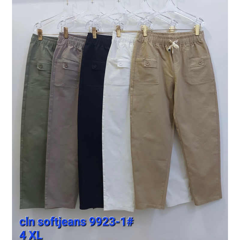 celana soft jeans stretch size XL-7XL import premium