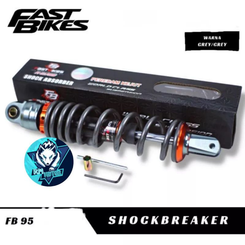 SHOCKBREACKER BLAKANG NON TABUNG MATIC SINGLE SHOCK MODEL FASBIKES BEST KUALITY FB95 COPY KTC HONDA