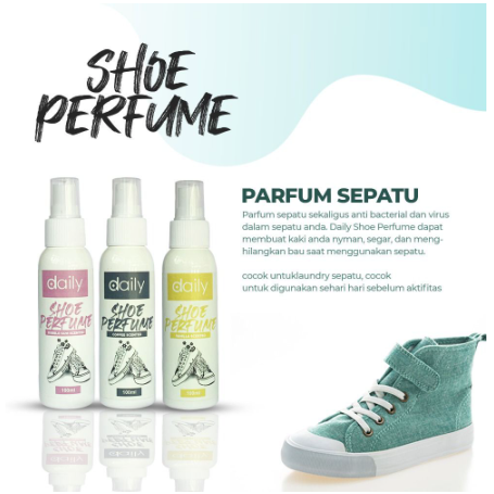 Parfum Sepatu Daily Shoe Perfume Anti Bakteri Penghilang Bau Sepatu