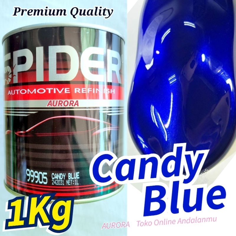 BARU_ CAT CANDY BLUE SPIDER CANDYTONE BIRU CENDY CENDYTON SEPIDER LABA LABA CET MOBIL DAN MOTOR