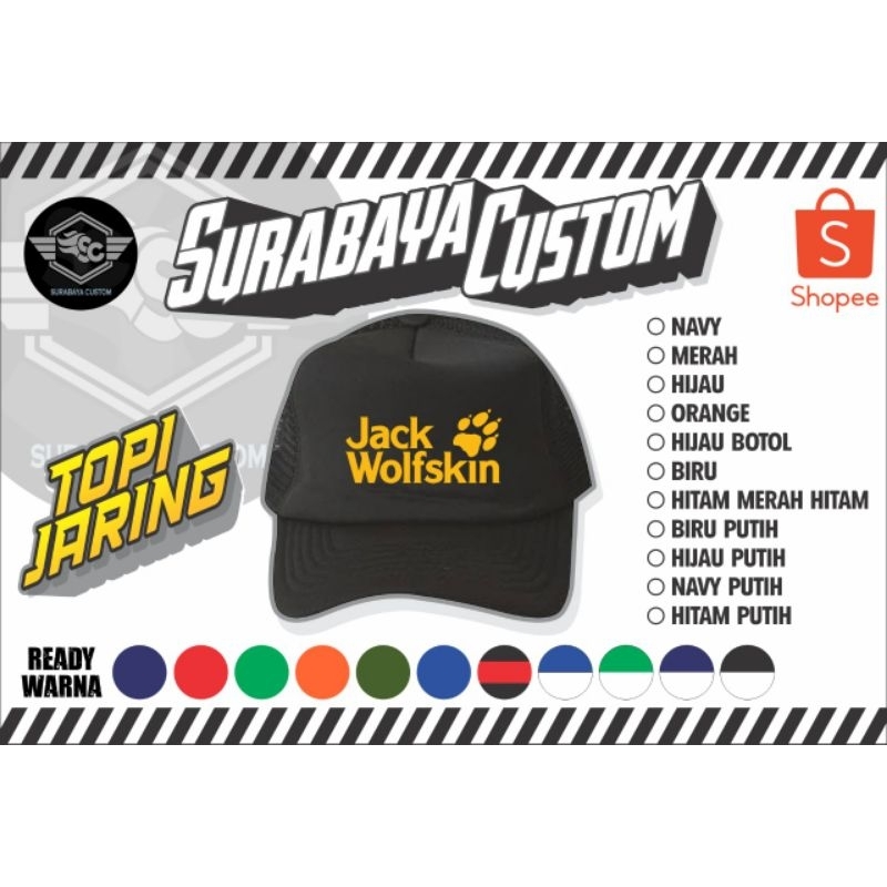 topi Jack wolfskin trucker premium high quality