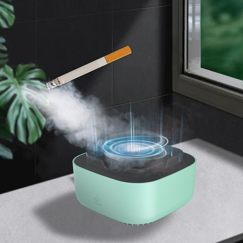 Skutny Asbak Rokok Air Purifier Filter Cigar Ashtray - TS-08 Air Purifier Ashtray for smoker Dambe Asbak Penyaring electric Asap Rokok Penjernih Udara Aroma terapi humidifier Asbak Elektrik Pembersih Udara Penghisap Penyaring Asap Rokok kotak