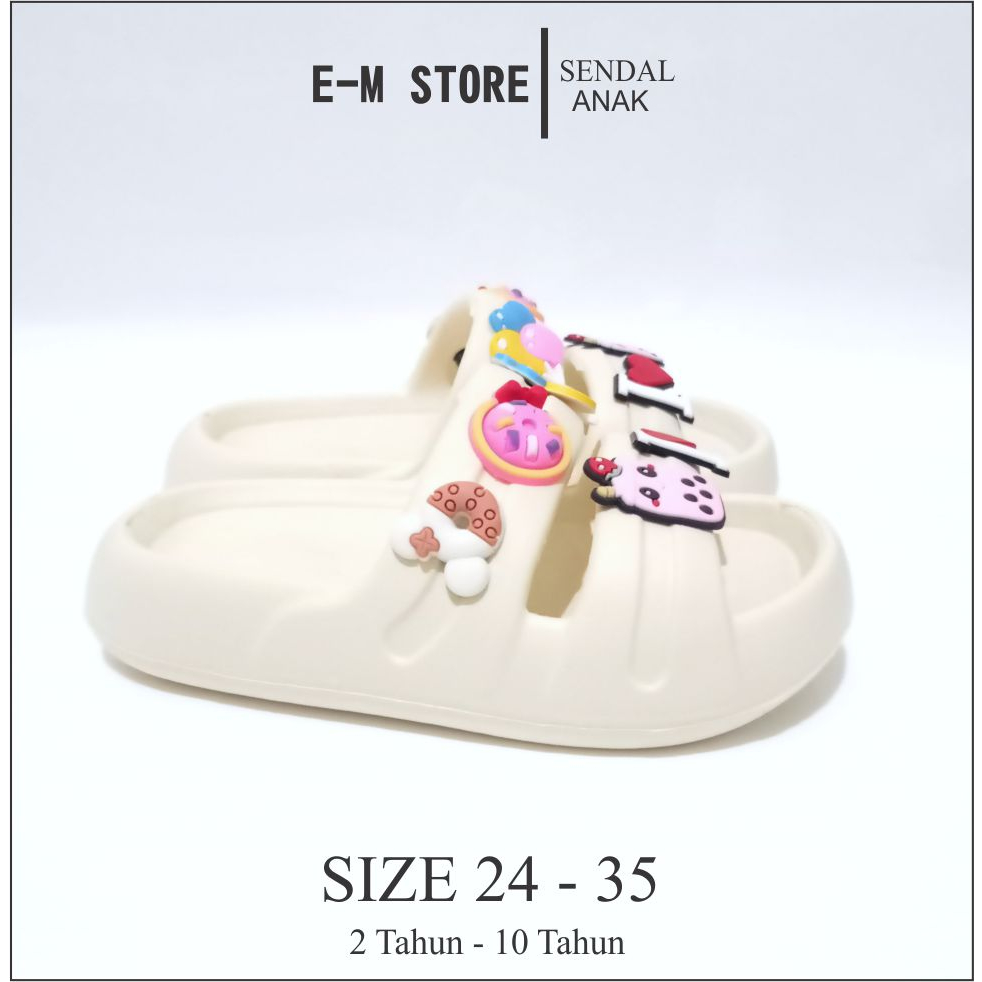SENDAL ANAK LUCU / SENDAL ANAK SELOP / SENDAL ANAK BERMOTIF / SENDAL ANAK PEREPMUAN / SELOP ANAK TERBARU
