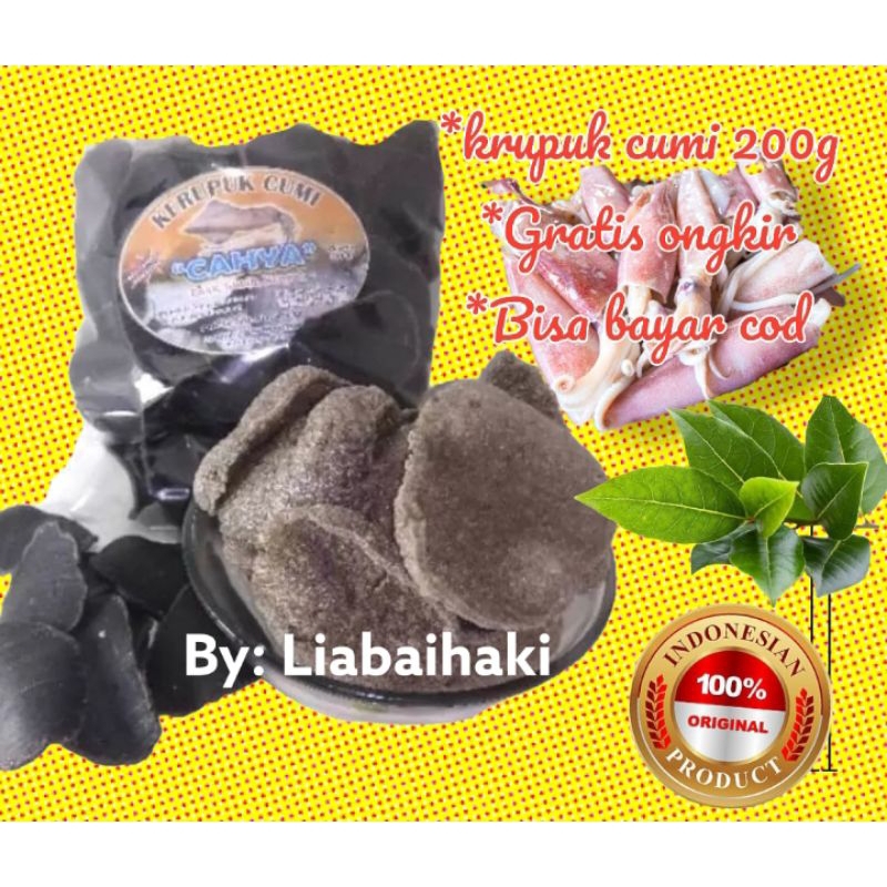 

Promo 1kg krupuk cumi mentah, isi 5 pak