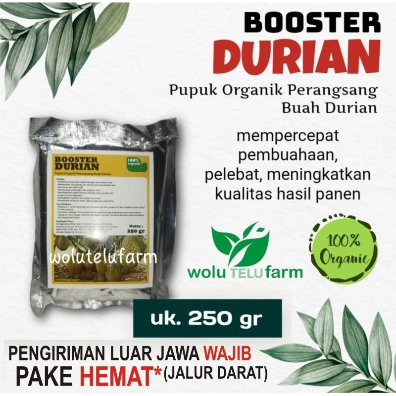 pupuk organik Booster Durian perangsang buah, serbuk uk. 250 gr