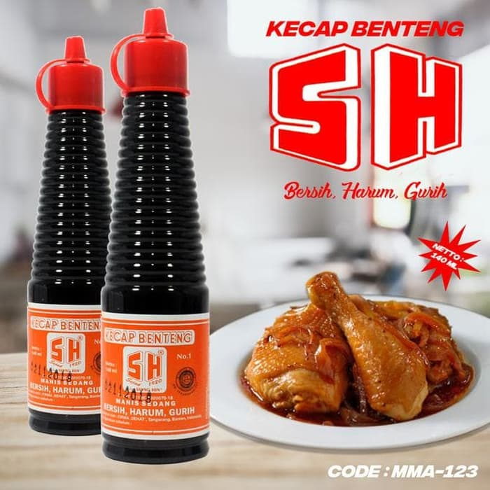 Kecap SH Benteng asli Tangerang sejak 1920 Halal 620 ml Besar