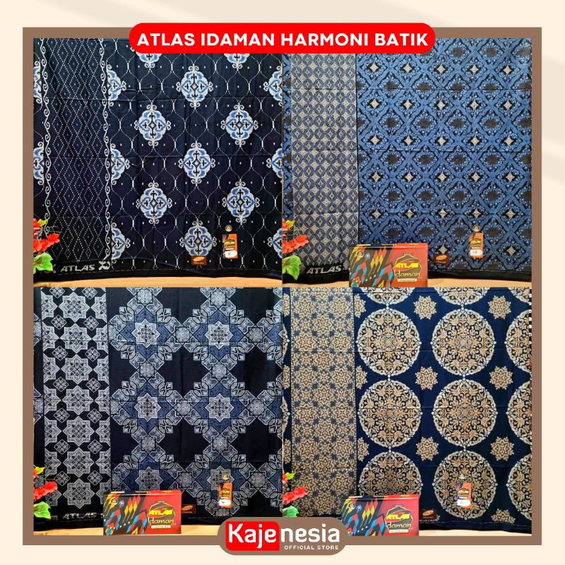 Sarung batik Dewasa Merk Atlas Idaman Harmoni New Motif Akasia/Atlas Milenial 500 Motif BHS terbaru