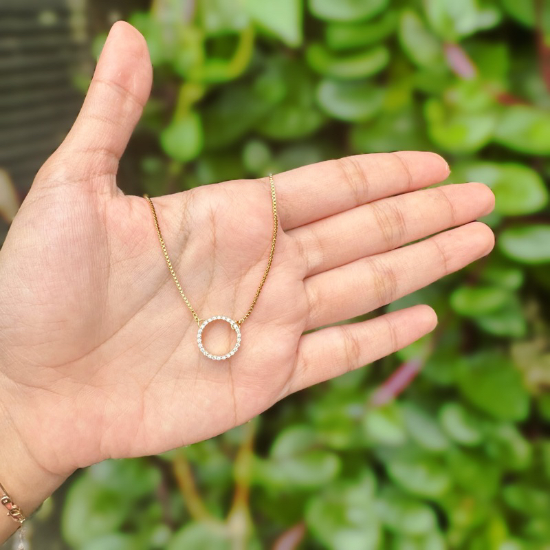 Kalung + Liontin Karma / Carma Xuping Titanium Perhiasan Bali