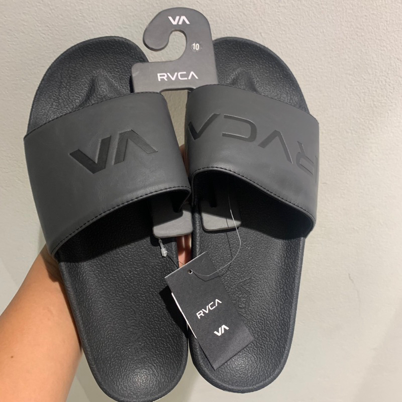 Sandal Slide Pria Rvca Original Rvca Sport Slide Black New
