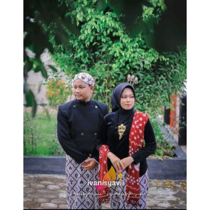 Set Baju Prewed / Baju Prewedding Adat Jawa - Solo | Motif Sido Luhur