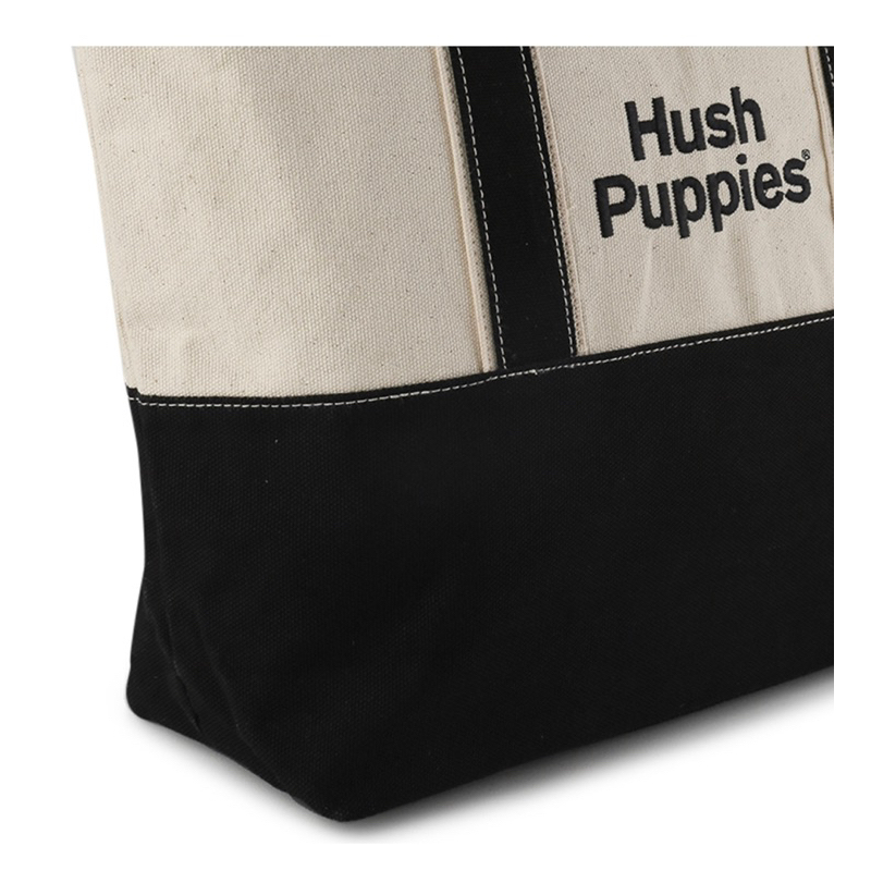 READY ORIGINAL HUSH PUPPIES UNISEX CANVAS TOTE BAG 2TONE MODEL TERBARU