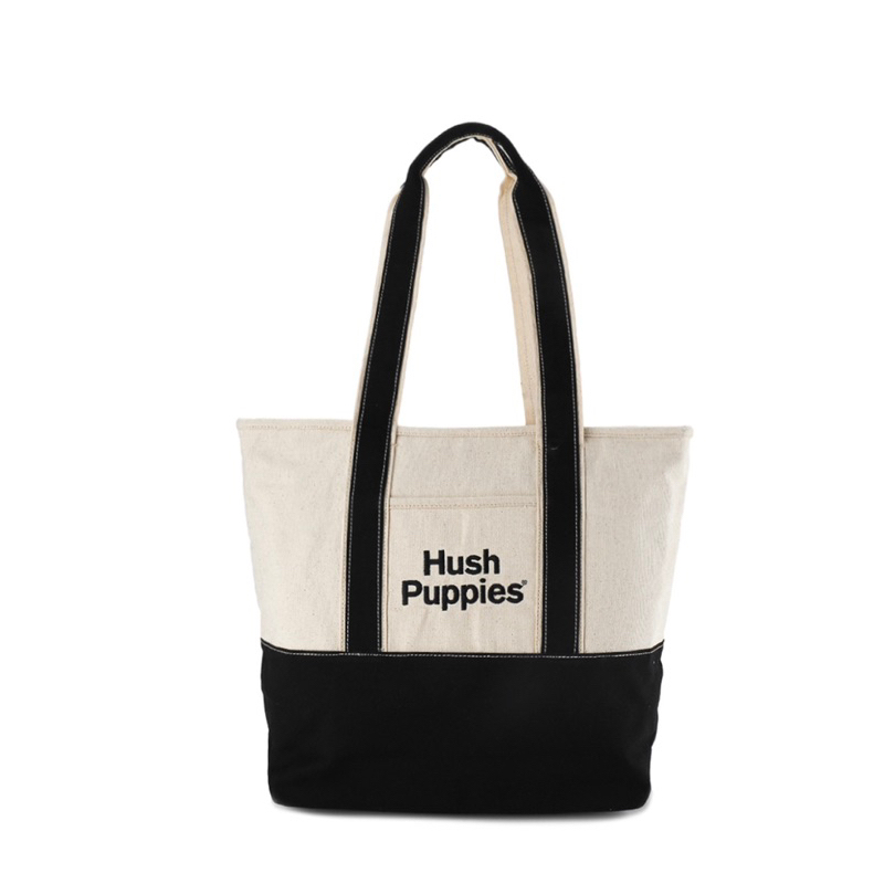 READY ORIGINAL HUSH PUPPIES UNISEX CANVAS TOTE BAG 2TONE MODEL TERBARU