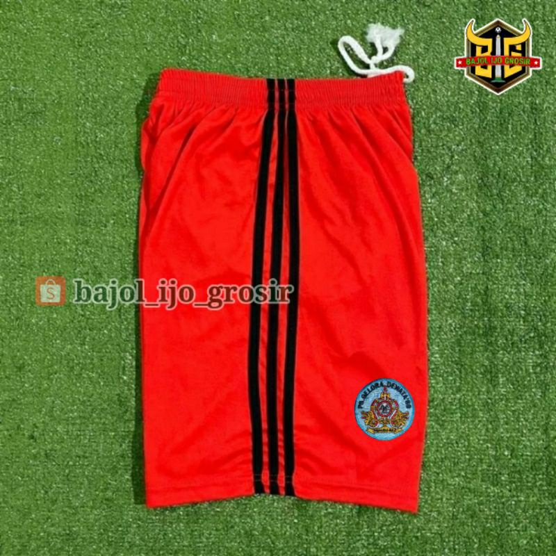 Celana Bola GELORA DEWATA Bali Home 1994 - 1995 Merah BORDIR Retro Lokal