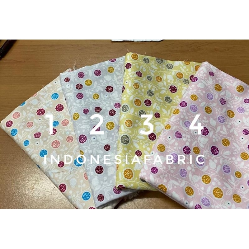 Kain Katun Jepang motif KJ351 tokai senko ori japan design bahan gamis tunik mukena kemeja seragam c