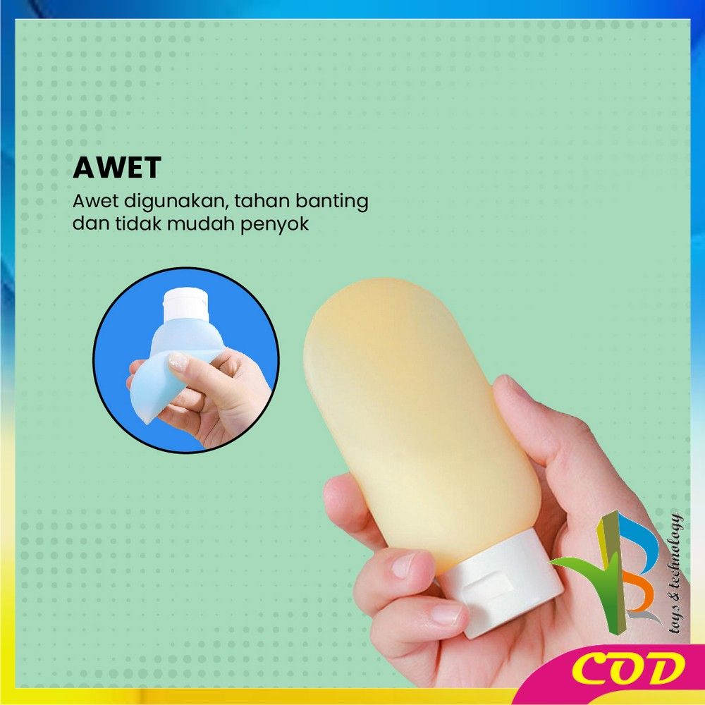 RB-C852 Botol Travel Portable Tempat Sabun Cair Botol Sabun Lotion Travelling / Travel Botol Refill Plastik Fliptop Tempat Isi Ulang Cosmetic