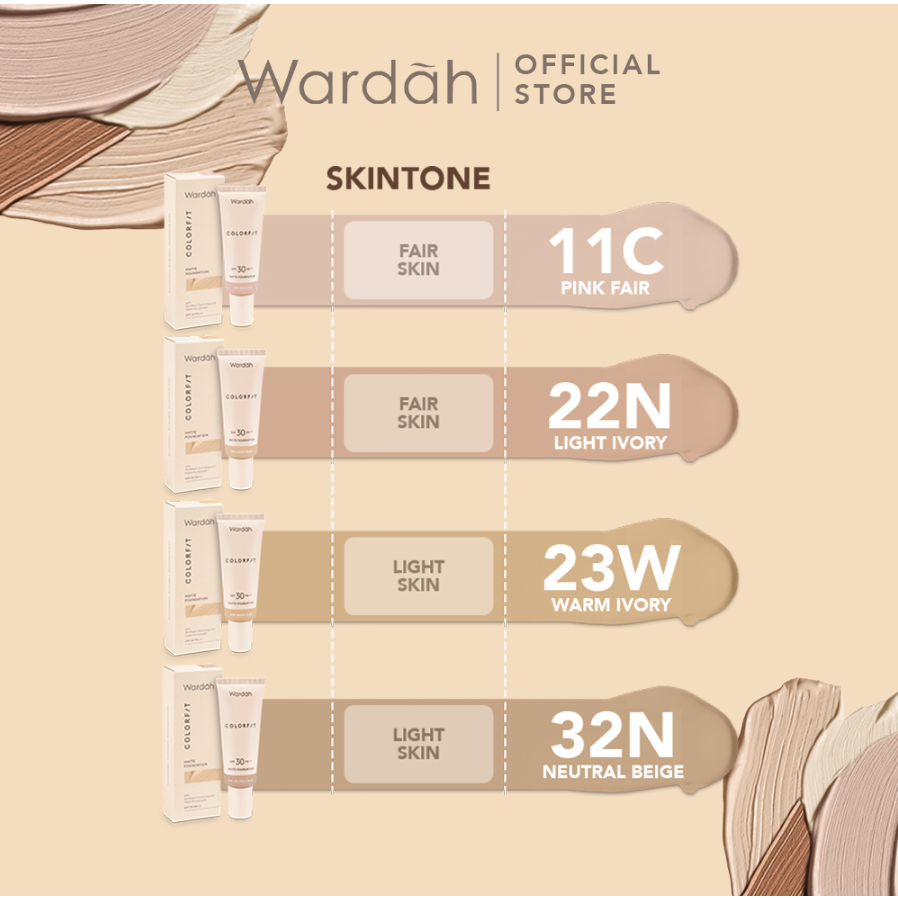 WARDAH COLORFIT MATTE FOUNDATION - 25ML