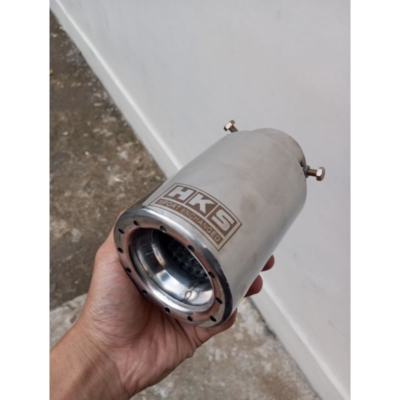 buntut knalpot mobil hks tailpipe ujung variasi knalpot mobil hks  sistem baut