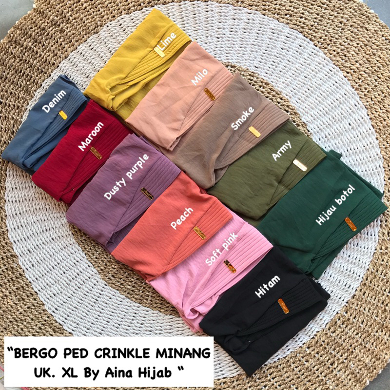 BERGO PED CRINKLE MINANG UK XL BY AINA