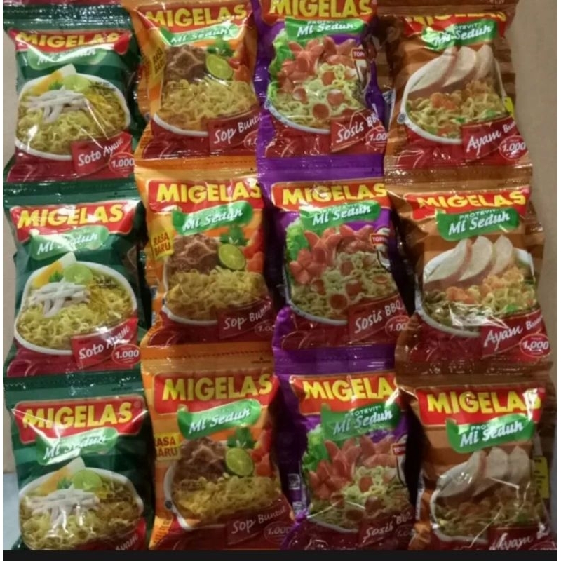 

Migelas renceng kemasan 30 gr 1 renceng isi 15pcs