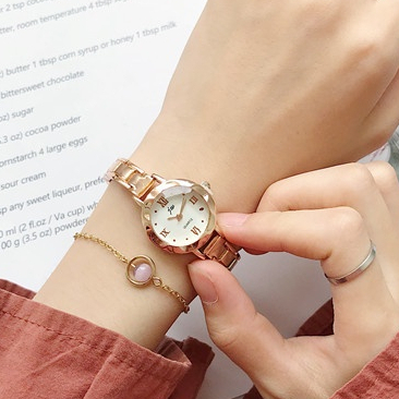 JW WATCH - Jam Tangan Wanita Rantai JW Analag Stanles Steel Gaya vintage FREE BOX & BATERAI