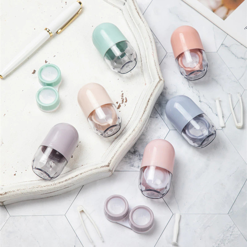 Capsule Travel Kit Lens Case Tempat Softlens