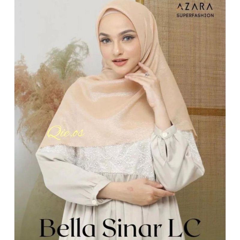hijab jilbab azara bella sinar LC laser cut segiempat glamour
