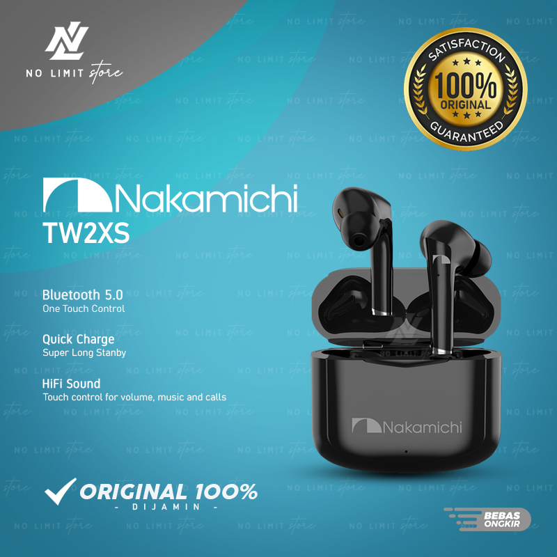 Nakamichi TW2XS True Wireless Earbuds Bluetooth Earphone - TW 2XS