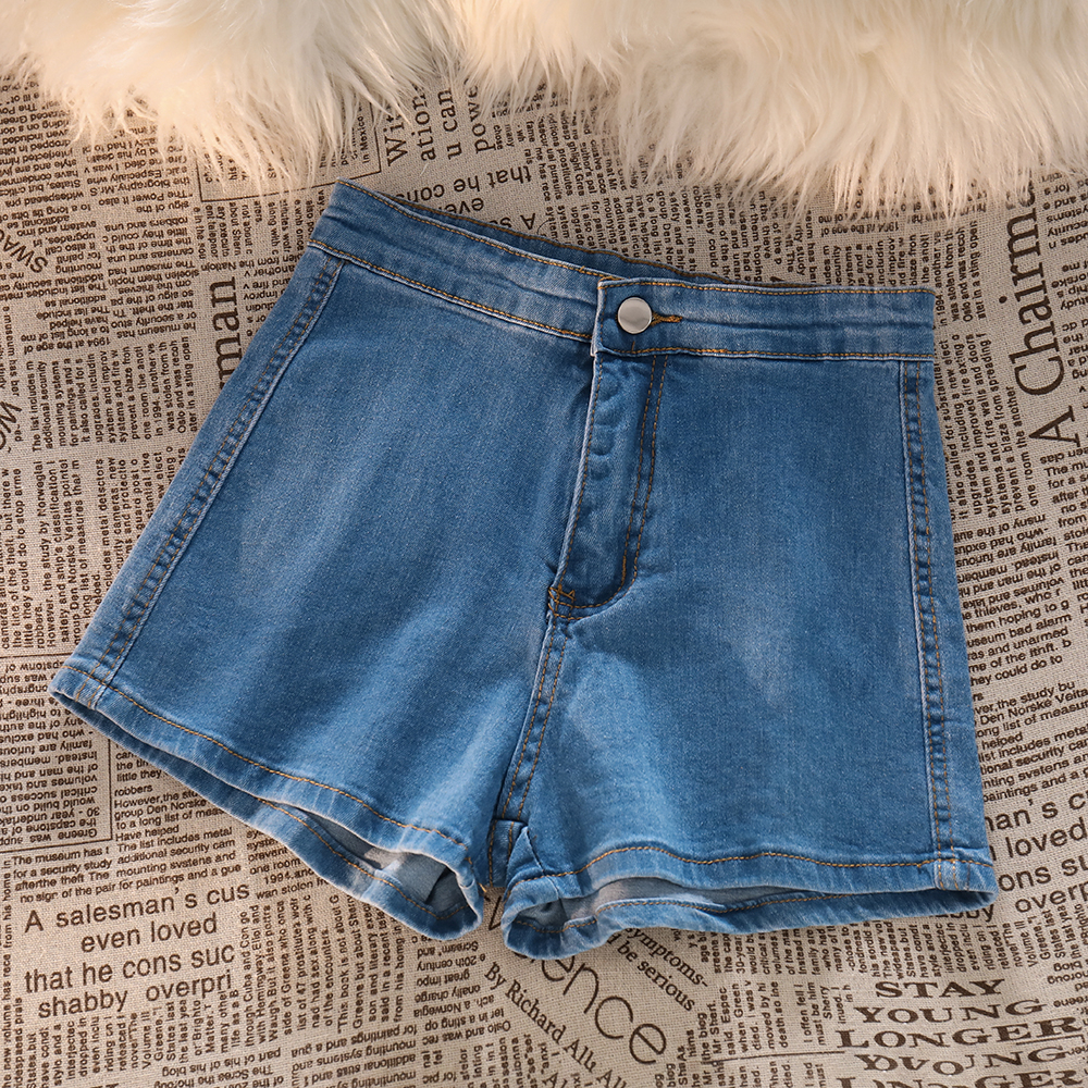 Hot Pants Seksi Highwaist Celana Pandek Jeans Wanita(Ada melar)