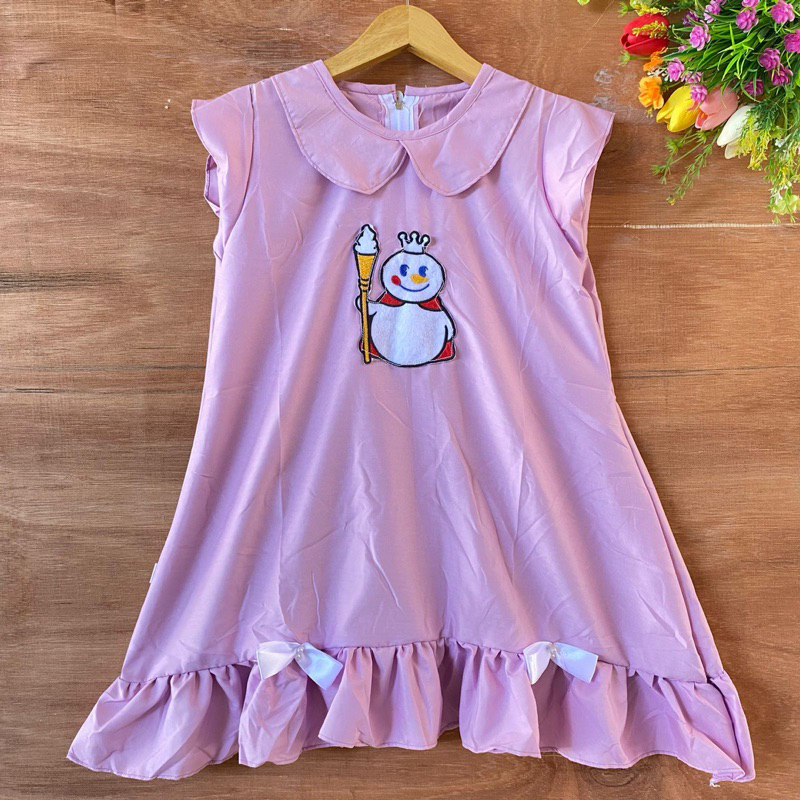 Dress Anak 2 3 4 5 6 Tahun Dress Anak Cewek Perempuan Dress Mixue viral terbaru lucu kekinian ( Dress Mixue )